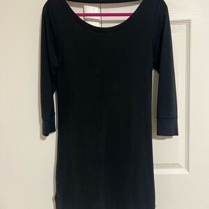 3/4 sleeve sweatshirt dress